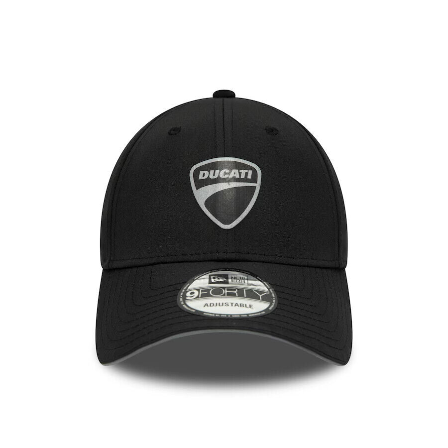 Official Ducati Corse New Era 9Forty Black Reflective Baseball Cap - 60334543