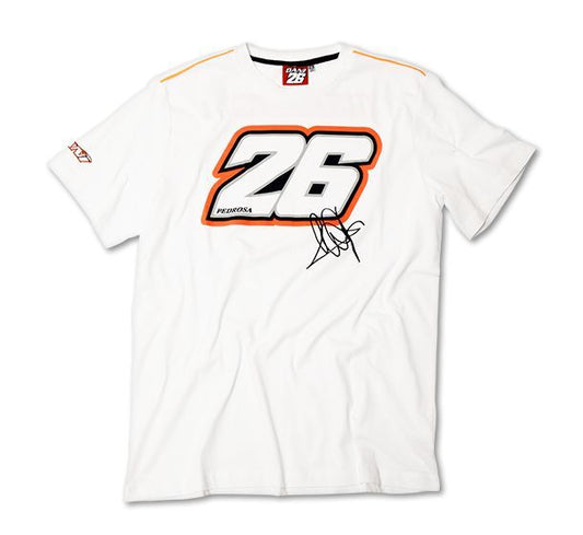New Official Dani Pedrosa White No.26 T'Shirt