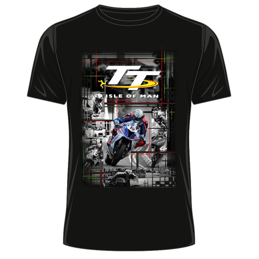 Official Isle Of Man TT Races Senior Race Black T'shirt - 18Ats6B