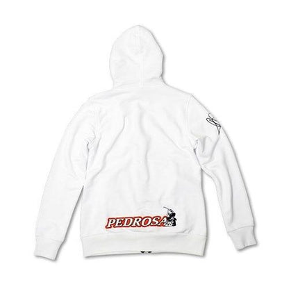 Official Dani Pedrosa Womans White No.26 Zip Up Hoodie - Dpwfl 757 06