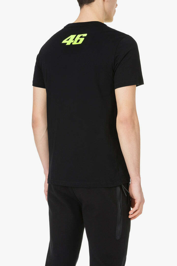 Official Valentino Rossi VR46 The Doctor Black T-Shirt - Vrmts 430204