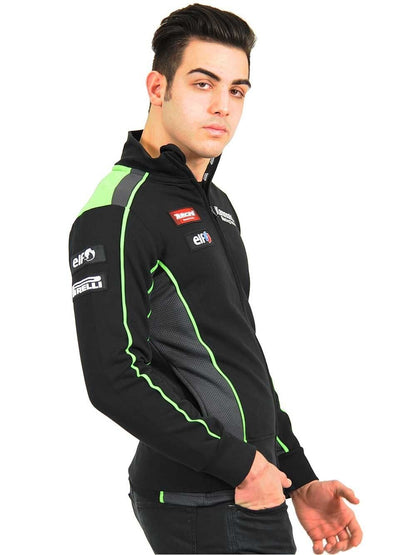 Official Kawasaki Motocard Team Black/Green Zip Up Sweatshi -16 21502