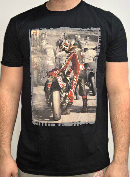 Barry Sheene Black Picture T Shirt