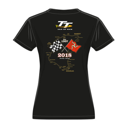 2018 Official Isle Of Man TT Gold Bikes Woman's T'Shirt - 18Lts2