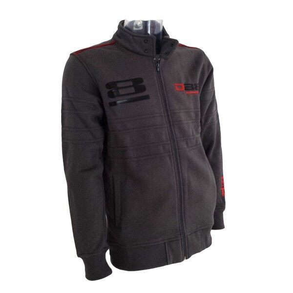 New Official Bimota Mans Grey Full Zip Fleece