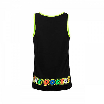 VR46 Official Valentino Rossi Black Tank Top - Vrmtt 306104