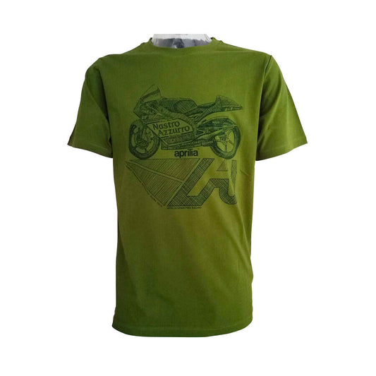 Official Aprilia Rsw250 Green T Shirt - A1Tsmc18Vin1Ve
