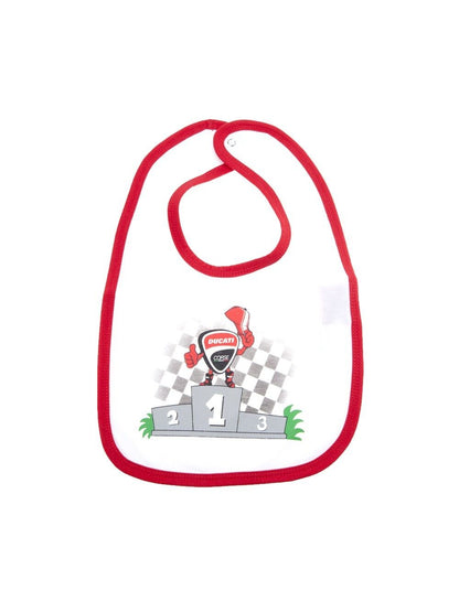 Official Ducati Mascot Baby Bib - 17 86002