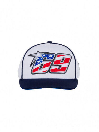 New Official Nicky Hayden 69 Mid Visor Baseball Cap - 20 44002
