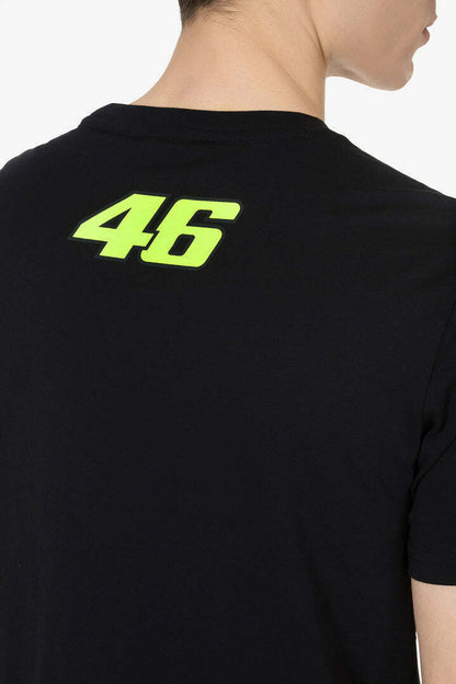 Official Valentino Rossi VR46 The Doctor Black T-Shirt - Vrmts 430204