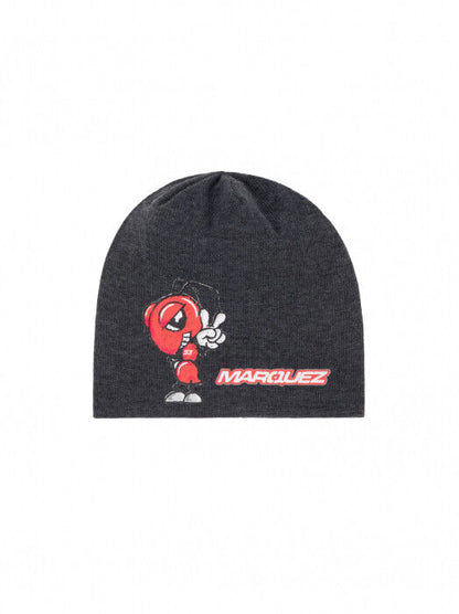 New Official Marc Marquez 93Kids Double Face Grey Beanie - 20 43020