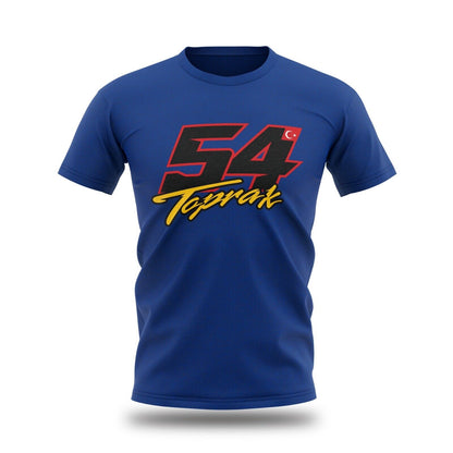 Official Toprak Razgatlıoğlu #54 Blue T Shirt - Sbk23Rimte001Bl