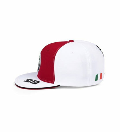 Official Alfa Romeo Racing 99 Antonio Giovinazzi Flat Brim Driver Cap - Gio