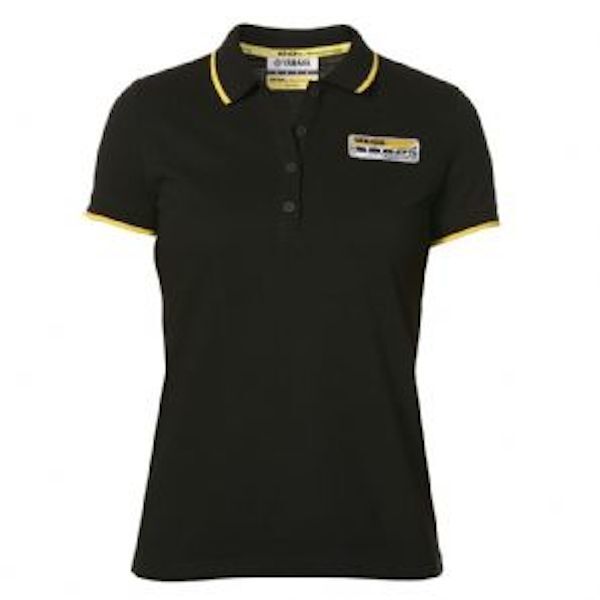 New Official Yamaha 60Th Anniversary Woman's Black Polo Shirt - 16 17005