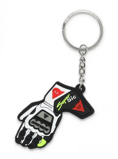 Official Marco Simoncelli Super Sic 58 Glove Keyring - 23 55002