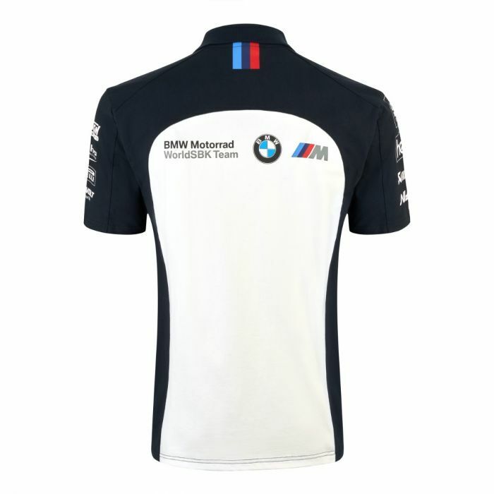 Official BMW Mottorad WSBK Team Polo Shirt - 20BMW-Sbk-Ap White