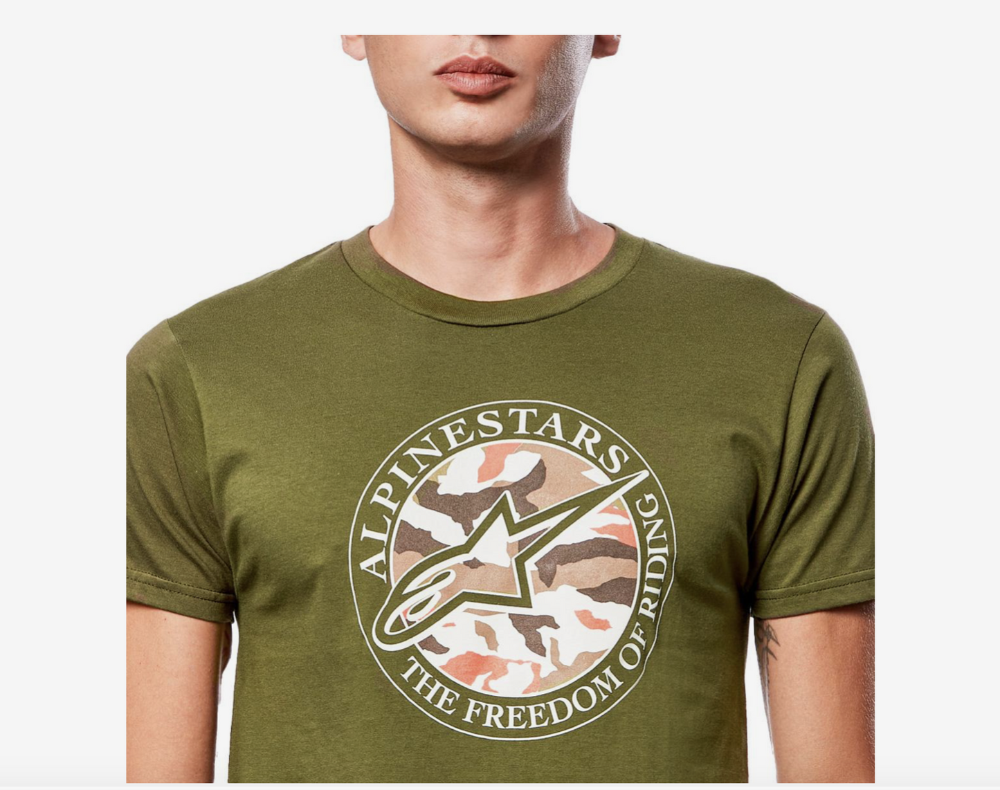 Alpinestars Dot Camo Green T Shirt - 1213-72660-