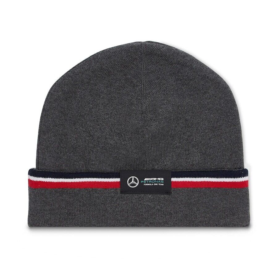 Mercedes Benz AMG F1 Official Grey Beanie Hat - 701219224
