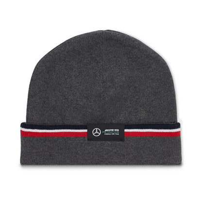 Mercedes Benz AMG F1 Official Grey Beanie Hat - 701219224