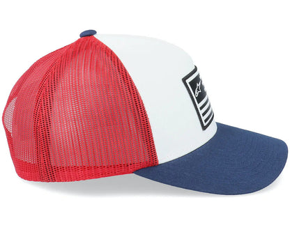 Alpinestar Flag Red White & Blue Snapback Baseball Cap - 1211 81013
