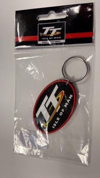 Official Isle Of Man TT Races Map Pvc Keyring.