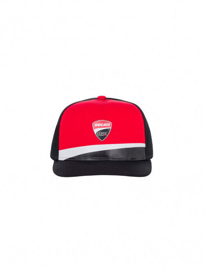 Official Ducati Corse Kids Flat Peak Baseball Cap - 20 46013