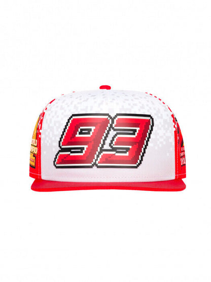 2018 Official Marc Marquez World Championship Level 7 Flat Peak Cap - 18 43014