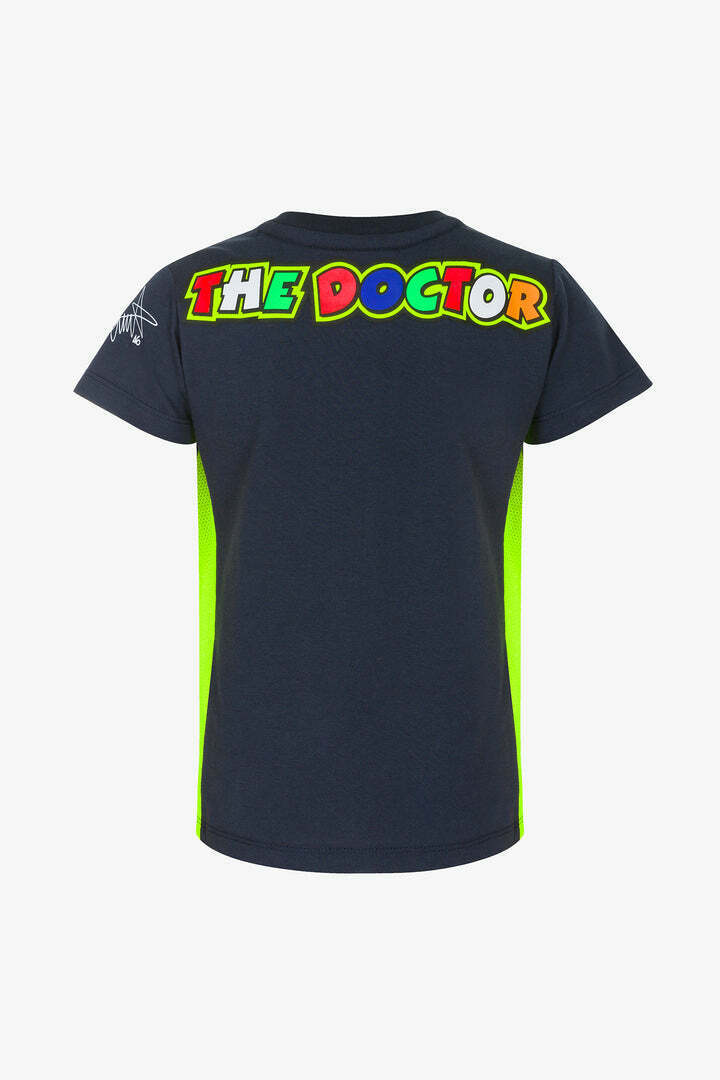 VR46 Official Valentino Rossi 46 Blue Kids T'Shirt - Vrkts 431702