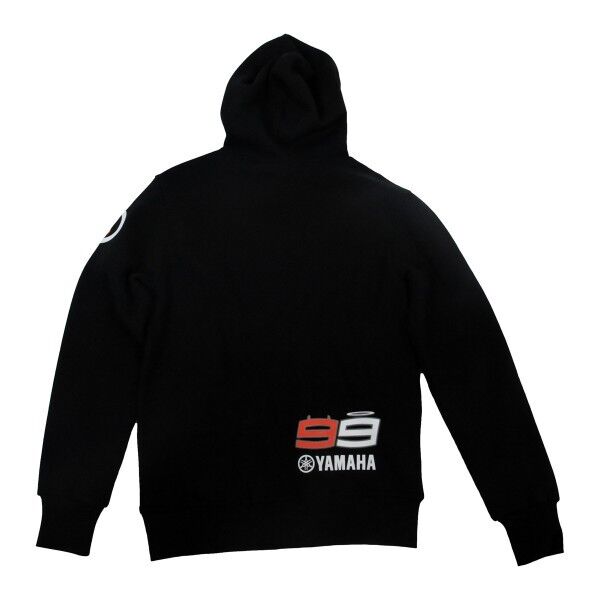 New Official Jorge Lorenzo Black Yamaha Mans Hoodie - 13 21203