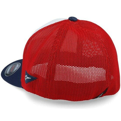 Alpinestar Flag Red White & Blue Flexifit Baseball Cap - 1210 81100