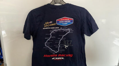 Official Isle Of Man Road Races Kid's Printed T'Shirt Mcguiness Honda Legends -