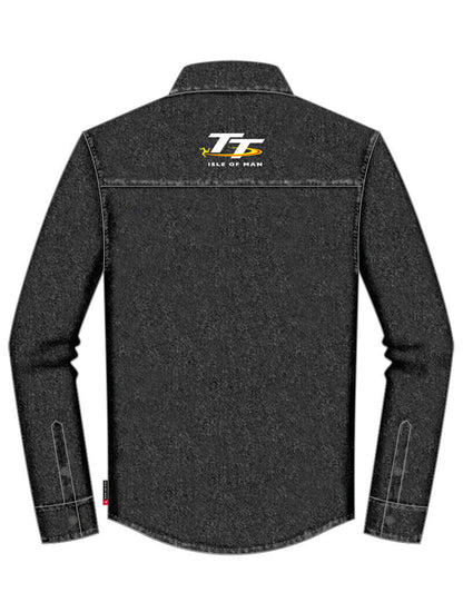Official Isle Of Man TT Races Denim Shirt - 19
