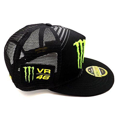 Official Valentino Rossi VR46 Monster Flat Peak Truckers Cap - Momca 114904