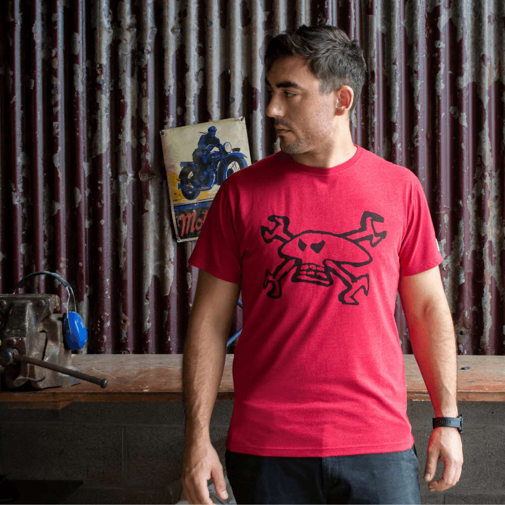 Official Guy Martin Spannerskull Red T-Shirt -