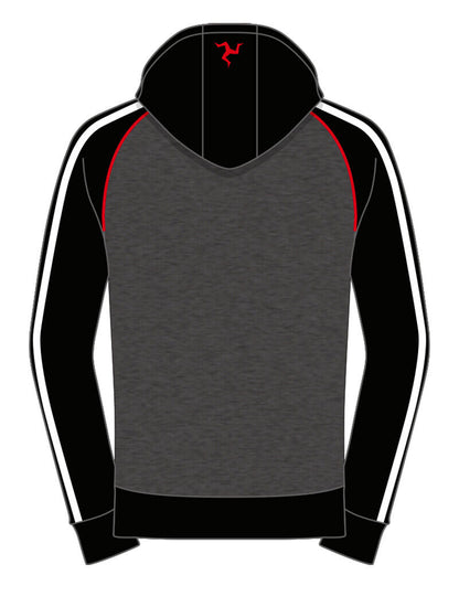 Isle Of Man TT Races Official Black & Grey Hoodie - 17Ah4