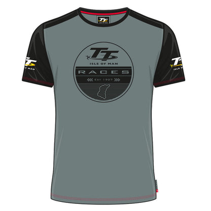 Official Isle Of Man TT Races Custom's Circle Print T'Shirt - 19Acts4