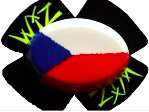 Wiz Czechoslakian Flag Knee Sliders (1 Set)