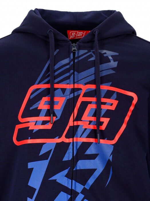 Official Marc Marquez Mm93 Blue Shaded Hoodie - 22 23003
