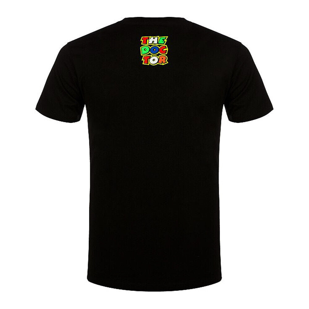 New Official Valentino Rossi VR46 The Doctor Stripesblack T Shirt - Vrmts 350304