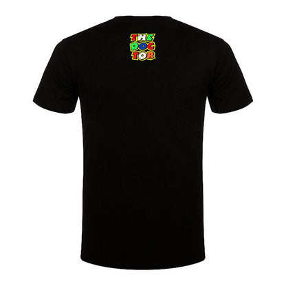 New Official Valentino Rossi VR46 The Doctor Stripesblack T Shirt - Vrmts 350304