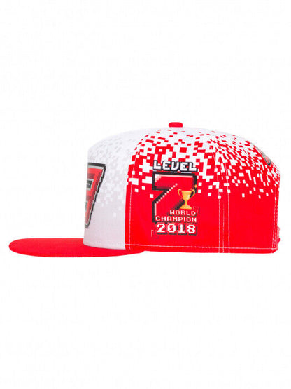 2018 Official Marc Marquez World Championship Level 7 Flat Peak Cap - 18 43014