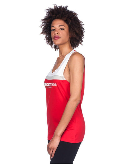 Official Ducati Corse Womans Yoke Tank Top - 17 36010