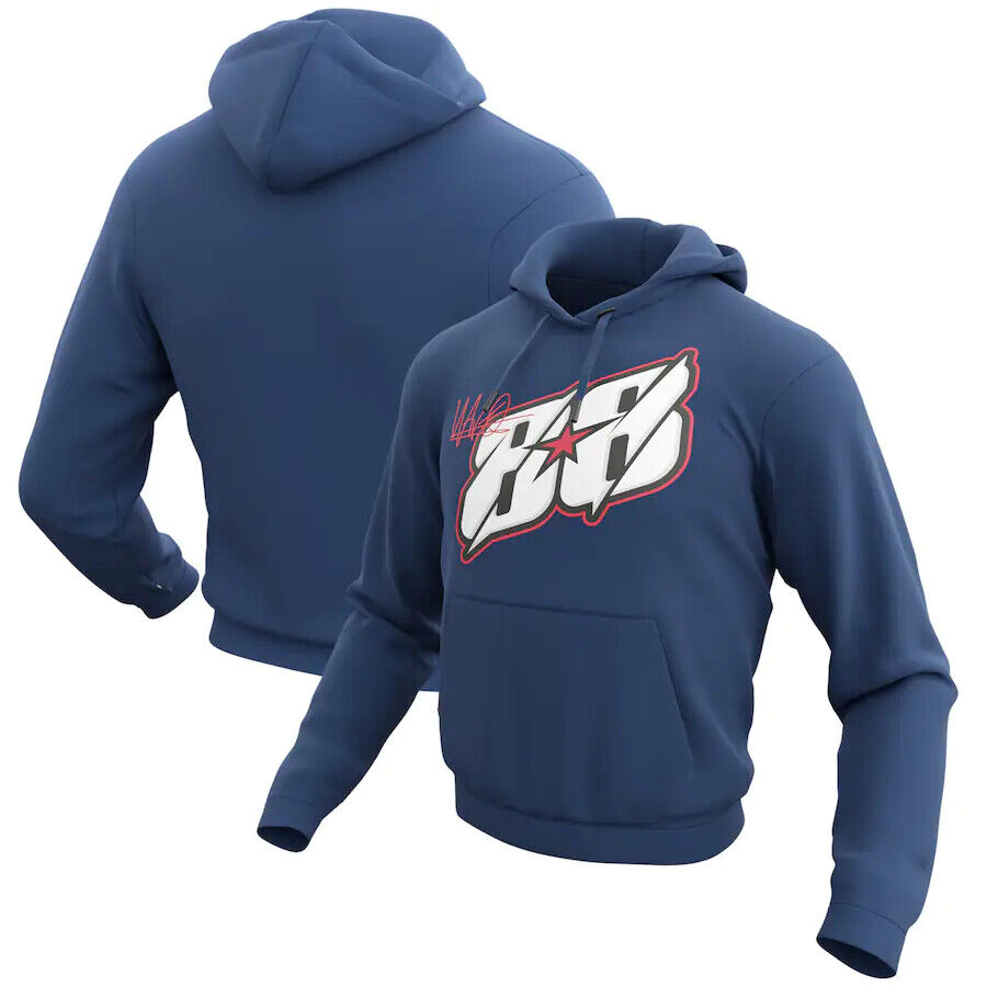 Official Miguel Oliveira 88 Blue Pull Over Hoodie - 103101028