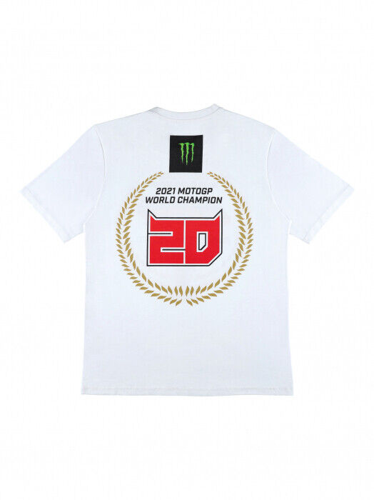 Limited Edition Fabio Quartararo World Champion T Shirt - White