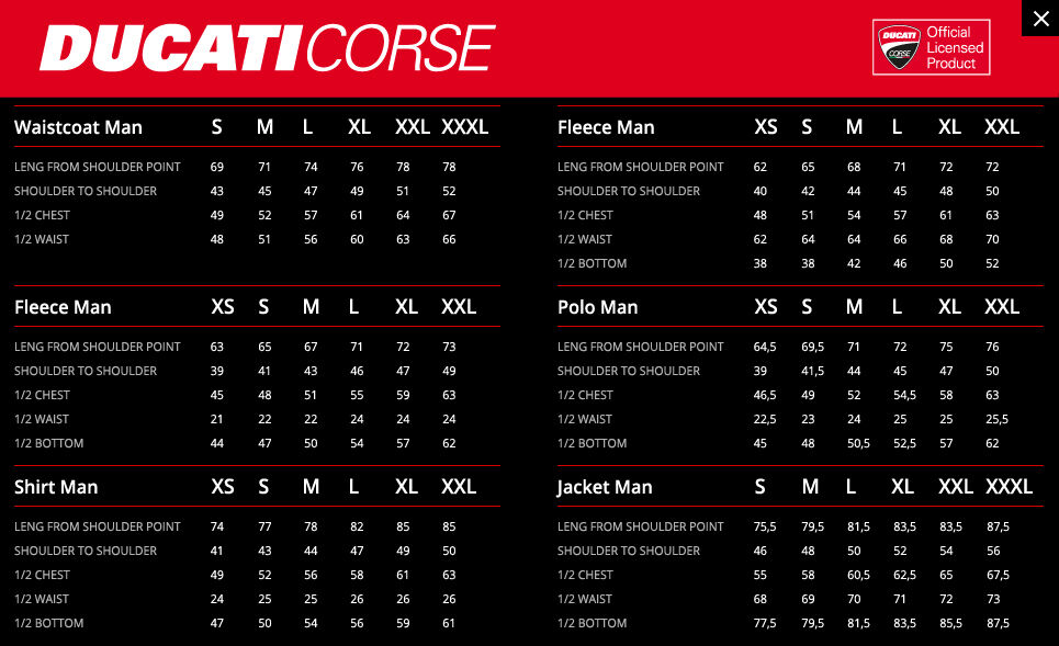 New Official Ducati Corse Red T'Shirt 14 36010