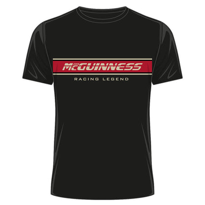 Official John Mcguiness Legends Black T-Shirt -18Jm-Ats1