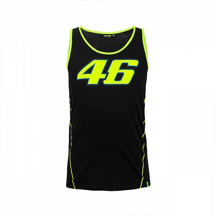 VR46 Official Valentino Rossi Black Tank Top - Vrmtt 306104