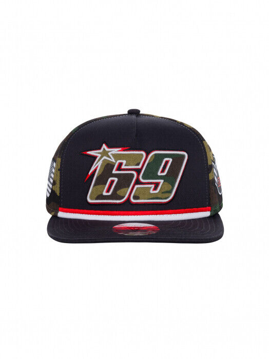 New Official Nicky Hayden 69 Camo Flat Peak Cap - 20 44003