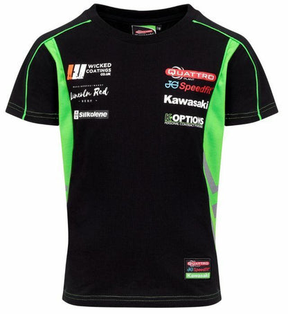 Official Quattro Plant Kawasaki Kid's Team T Shirt - 19Qk-Kt
