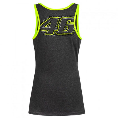 Official Valentino Rossi VR46 The Doctor Woman's Black Tanktop - Vrwtt 205922